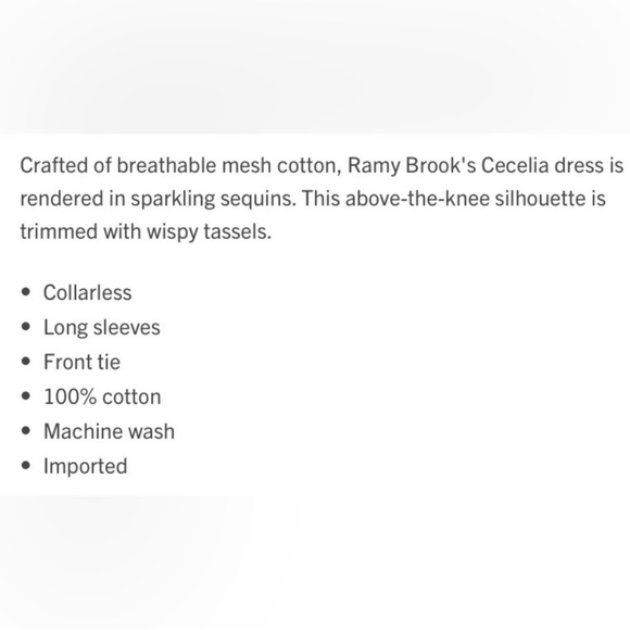 Ramy Brook Cecilia Sequin Crochet dress/cover - Picture 9 of 11